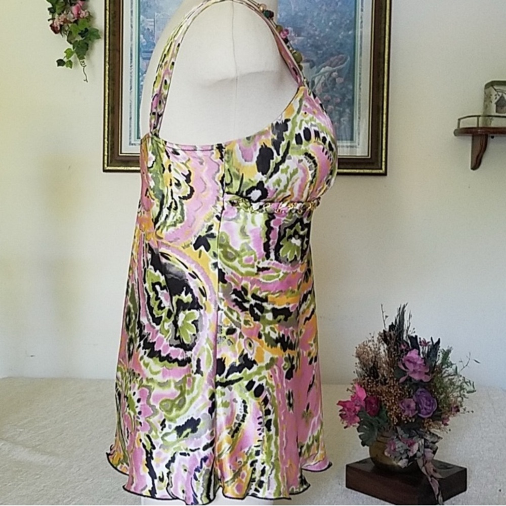 Bwear Pink and Green Sleeveless Top - Picture 3 of 8